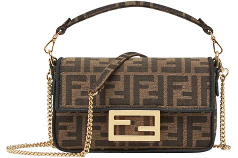 fendi jacquard ff fabric bag|Baguette .